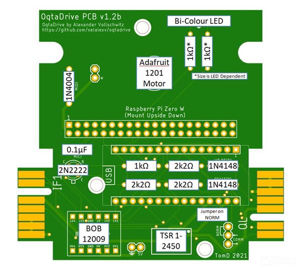 Sinclair ZX Spectrum & QL OqtaDrive Standalone v1.2b PCB - Share 