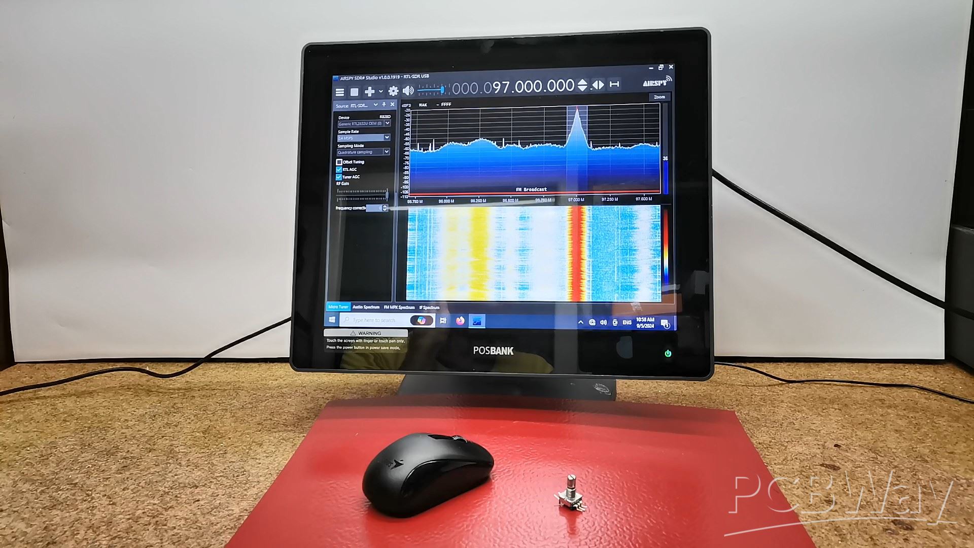 How to turn a Mouse into a Wireless Tuning Knob for SDR