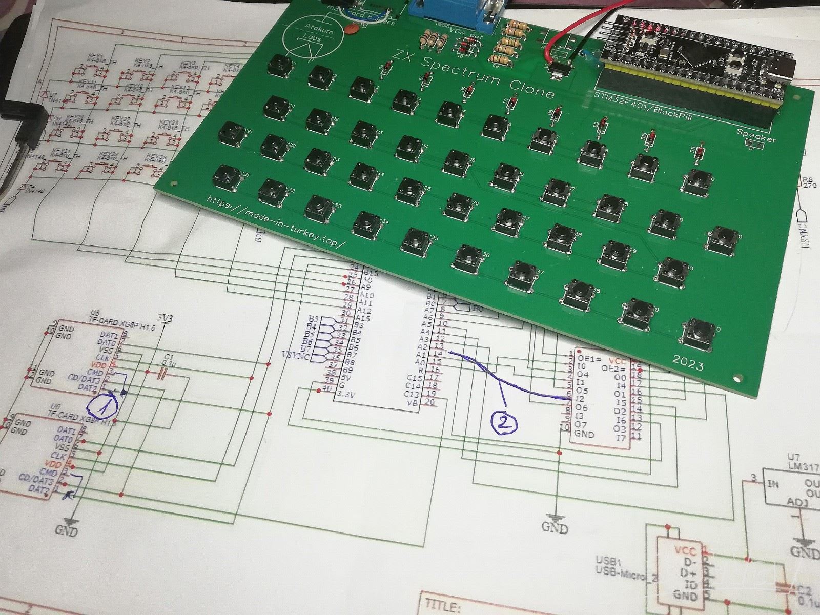 ZX Spectrum clone based at STM32F401/BlackPill - Share
