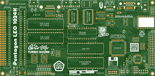 超美品　Amazing PENTAGON ZX Spectrum Pentagon LEO 1024k - Share Project - PCBWay