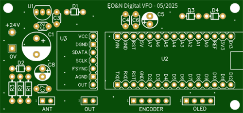 MW band VFO controlled by Ardiuno and AD9833