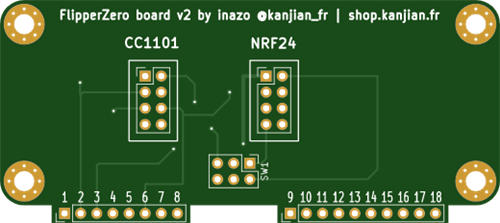 FlipperZero Board for CC1101 and NRF24
