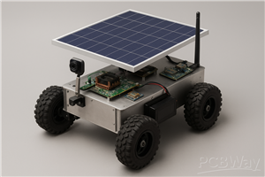 Solar Powered IoT Rover with FPGA Motor Control & Raspberry Pi Ai Core