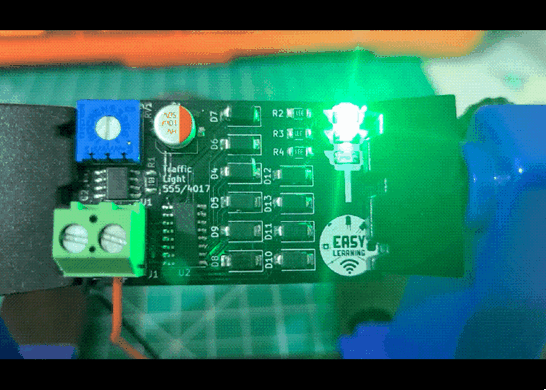 Traffic Light using NE555 and 4017B - Share Project - PCBWay