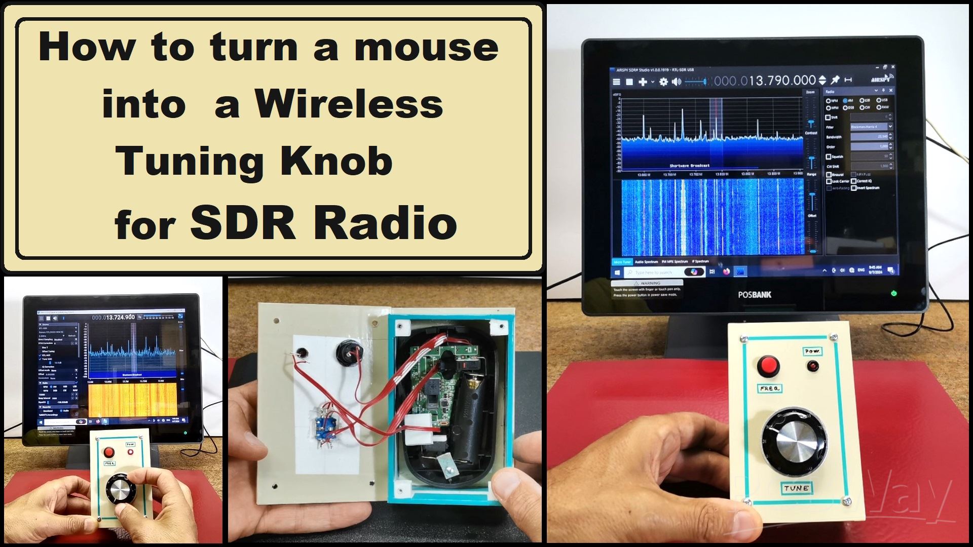 How to turn a Mouse into a Wireless Tuning Knob for SDR