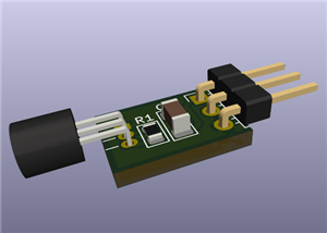 Dallas DS18B20 Wiring Assembly PCB