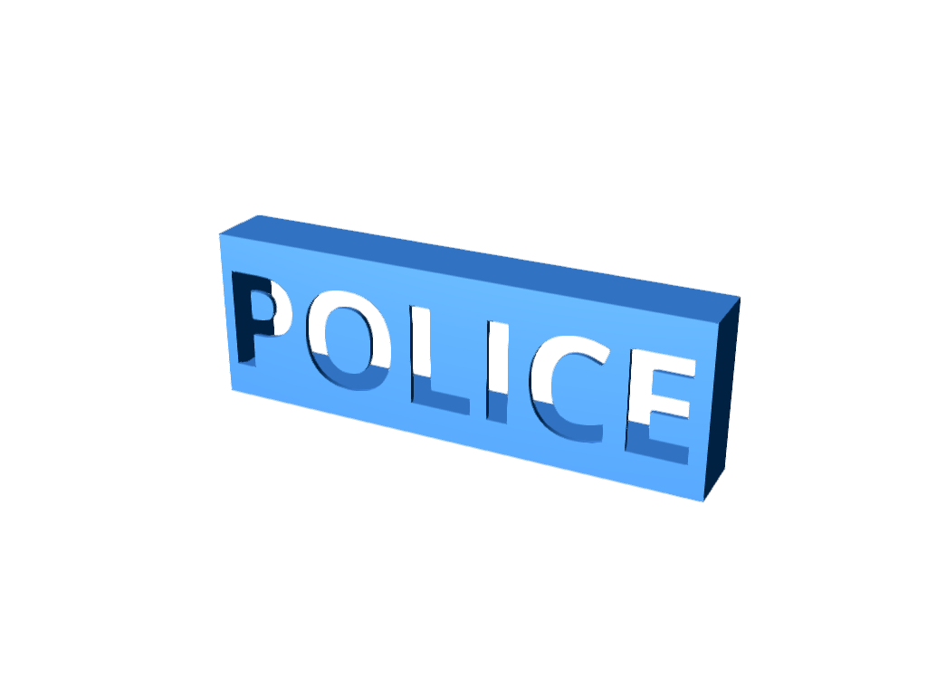 Police sign