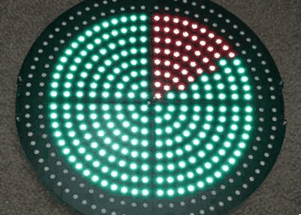 Quarter-Round WS2812 Display