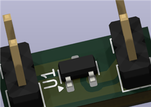 SOT-23 to 2.54mm pin fot CDSOT23-T03