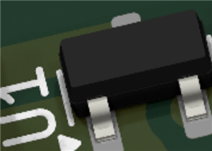 SOT-23 to 2.54mm pin fot SMDB3