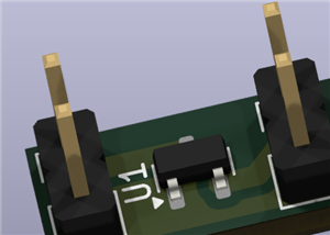 SOT-23 to 2.54mm pin fot BAR14