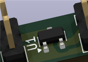 SOT-23 to 2.54mm pin fot BAL74