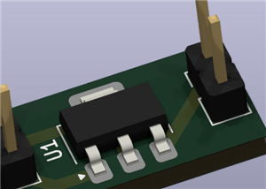 TO-261, SOT-223 to 2.54mm pin for AMS1117