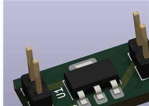 TO-261, SOT-223 to 2.54mm pin for AP1117-15