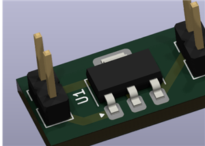 TO-261, SOT-223 to 2.54mm pin for AP7361C-10E