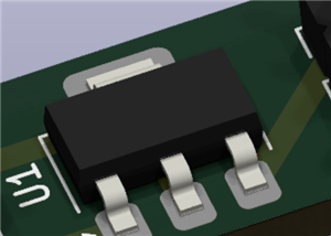 TO-261, SOT-223 to 2.54mm pin for LM337_SOT223
