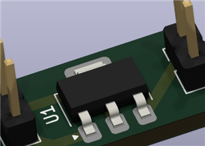 TO-261, SOT-223 to 2.54mm pin for LT1963AxST-1.5