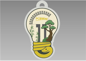 Innovation Lightbulb Badge - Touch-Activated RGB LEDs