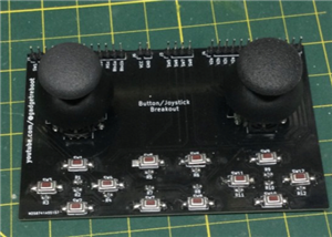 Dual analog joystick and button breakout pcb