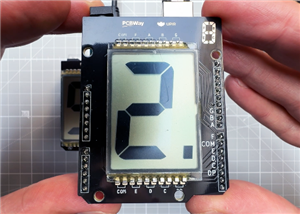 Segmented 7 Segment LCD display shield for Arduino UNO