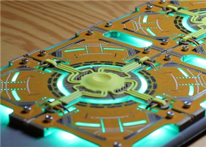Sci-Fi Glowboard – A 3D Printed Panel That Shows Off Its Circuits