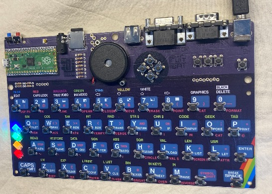 PICOZX motherboard with keyboard for ZX Spectrum original