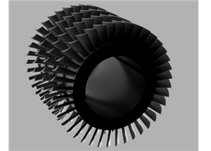 Turbojet Engine Axial Compressor