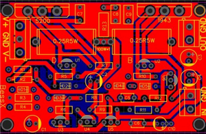 2SC5200+2SA1943 Mono Channel 100W HiFI Audio Amplifier PCB Board 80*50mm