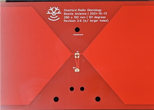 Peregrine under-wing bowtie antenna