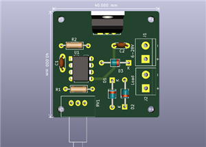 Adjust Pulse Width Modulation using NE555 and Mosfet