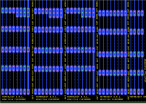 FPC - 25 Flexible cables with vias to solder jumpers and with adjustable length