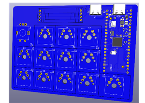 USB C Pico powered 12 button Macropad