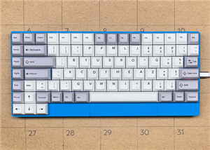 'Dvorak Left 2025' Human-Factored Compact Single-Hand Keyboard