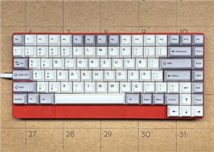 'Dvorak Right 2025' Human-Factored Compact Single-Hand Keyboard