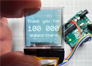 Driver PCB Board for Transparent OLED display 128x128px SH1107 1.12"