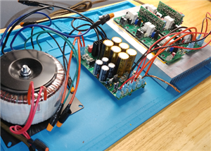 4-way active class-AB audio amplifier