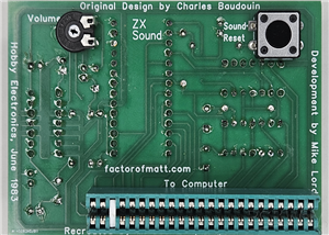 ZX-81/Spectrum Sound Card Reproduction: Hobby Electronics, June
