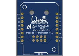 Wemos Mini Pro Pocsag Transmitter v1.0
