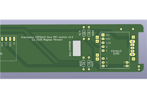Gravitymon PCB for ESP32c3 Zero PET