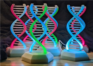 PCB for Hexagon DNA Lamp and other Projects that utilize up to four filament LED strains